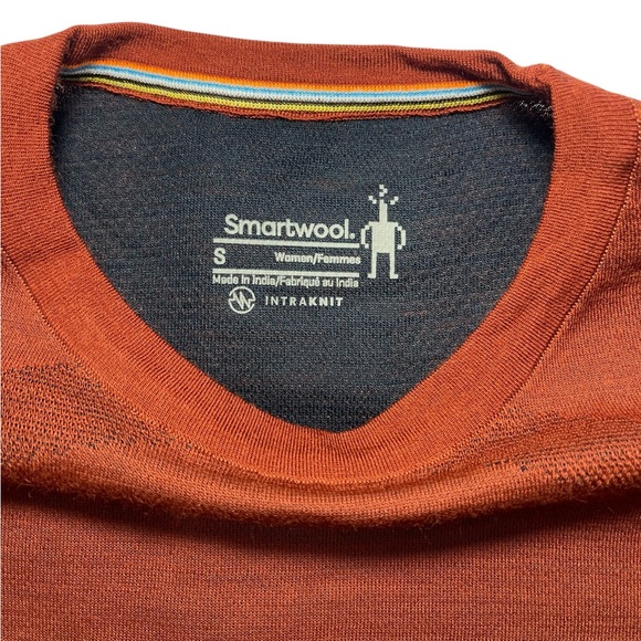 NEW Smartwool Intraknit Thermal Merino Base Layer Crew Brown Womens Small - Picture 5 of 16
